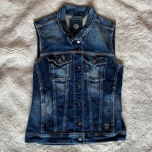 LIQUIDATING Harley Davidson Denim Jean Vest Authentic